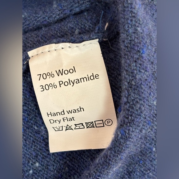 Blarney Woolen Mills Wool Poncho (One Size) Made in Ireland 🇮🇪 ☘️ - Picture 6 of 6